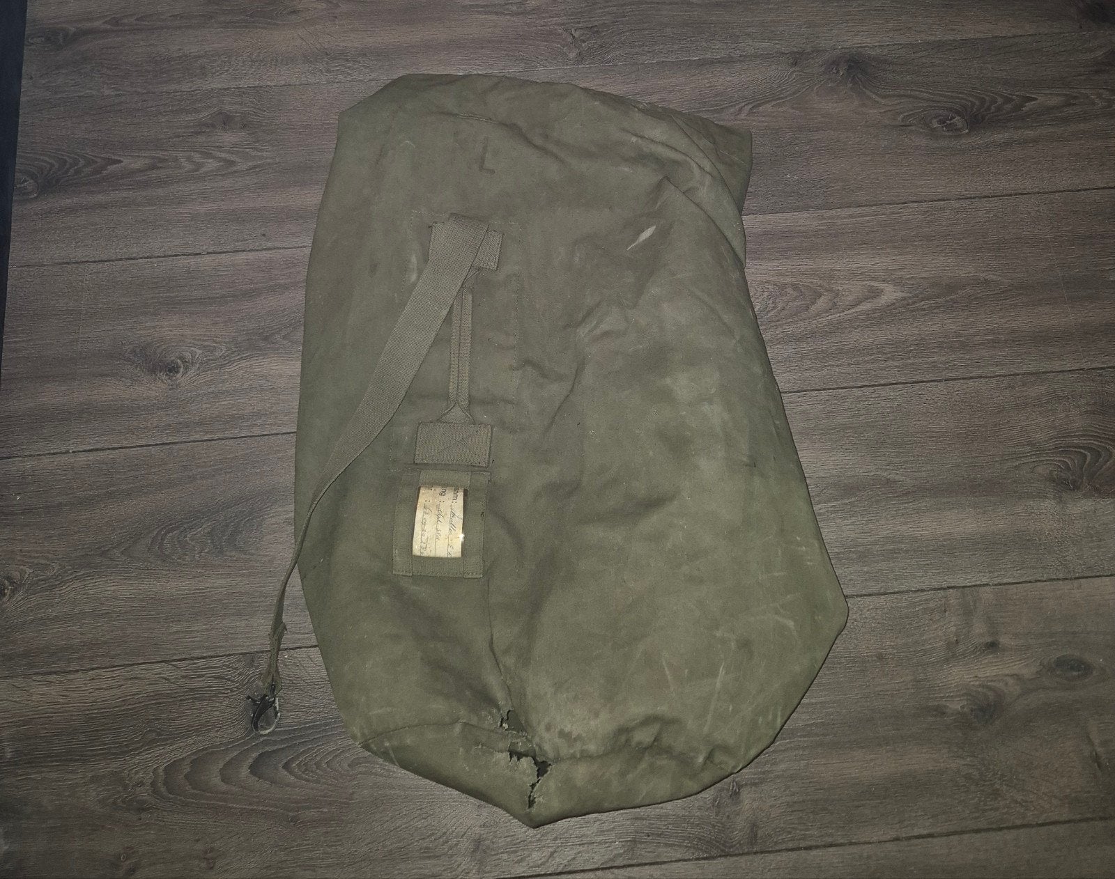 Grote Groene Leger Duffle Bag - Gebruikt, Ophalen, 30 cm of meer, Gebruikt, 80 cm of meer