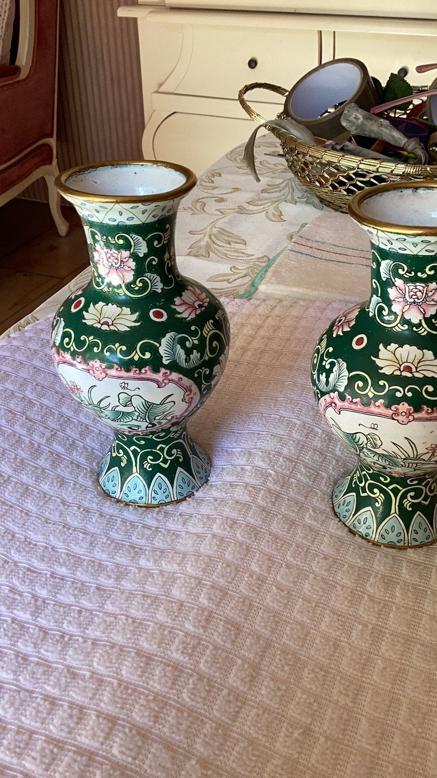 Kopere vaasjes, Verzenden