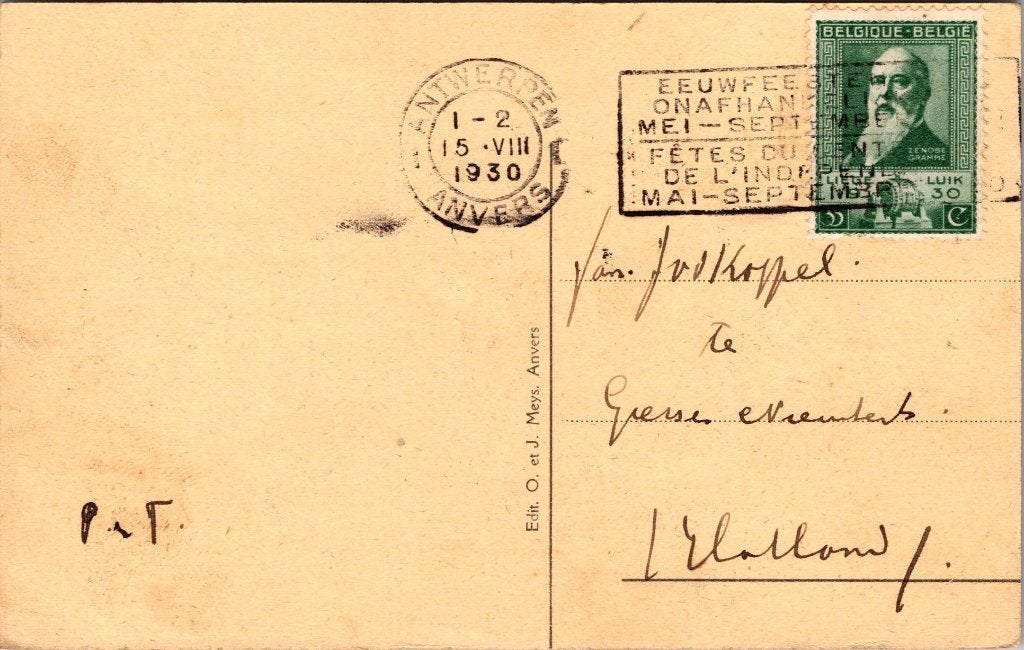 Antwerpen België - 9 oude postkaarten Grote Markt VIII, Verzamelen, Ansichtkaarten | België, Verzenden, 1920 tot 1940, Gelopen