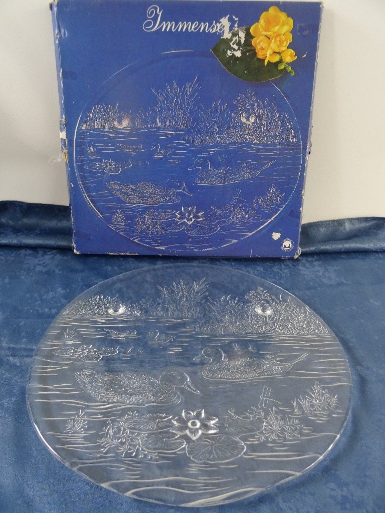 Vintage design schaal eend eenden Original Walther Glas, Ophalen of Verzenden, Huis en Inrichting