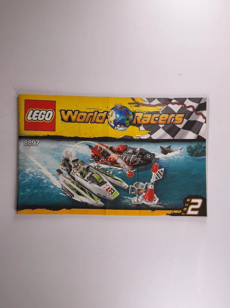 LEGO World Racers 8897 (Instructions) Jagged Jaws Reef, Gebruikt, Overige thema's, Lego, Overige typen