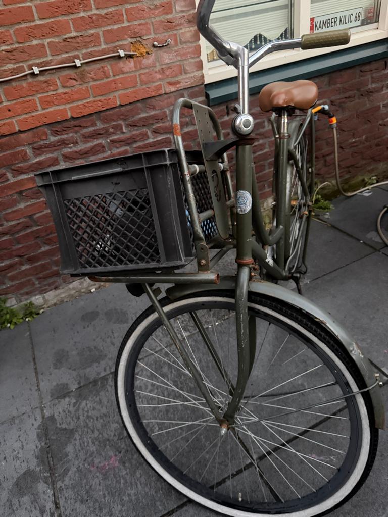Spirit transportfiets met voordrager en krat, Overige merken, Terugtraprem, Ophalen of Verzenden, 53 tot 56 cm