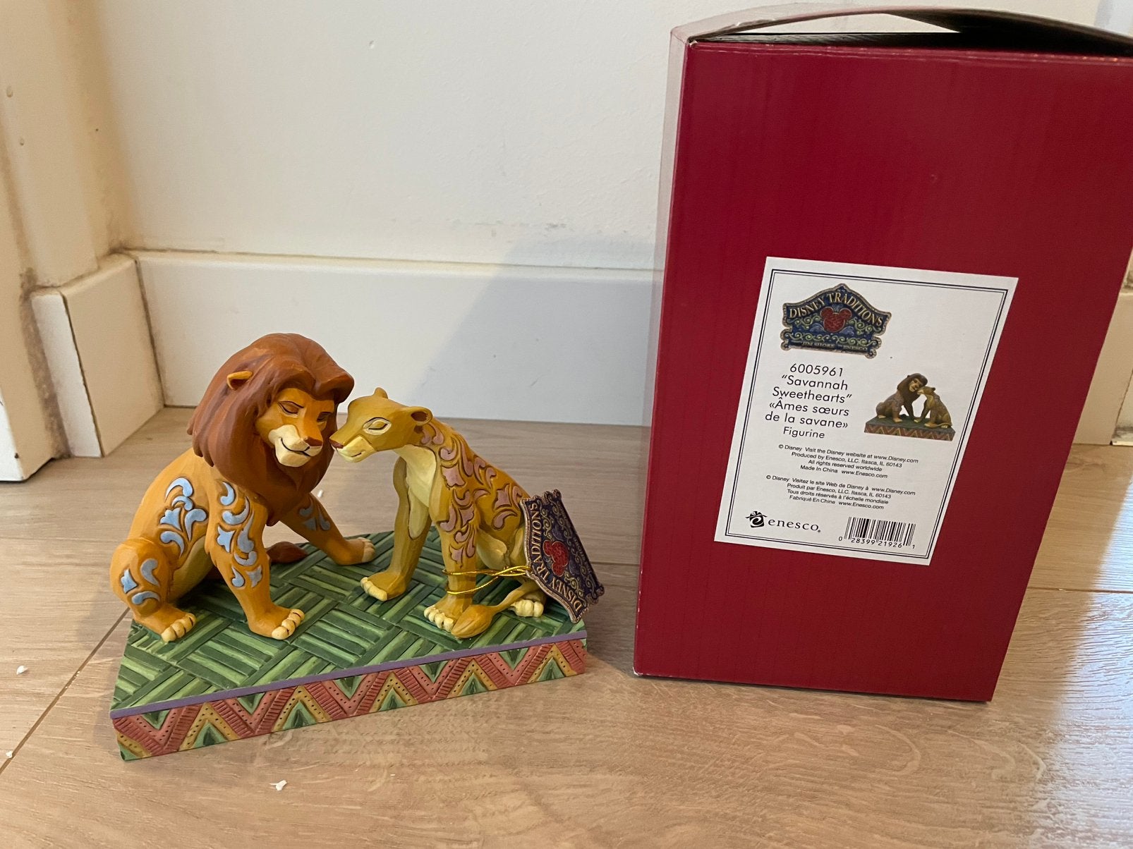 Disney Traditions lion king Simba & Nala Jim shore, Ophalen of Verzenden, Leeuwenkoning of Jungle Boek, Nieuw, Beeldje of Figuurtje