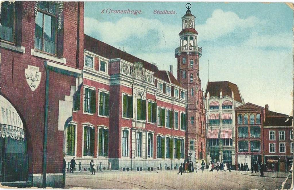 Ansichtkaart  DEN HAAG  Stadhuis, Verzenden, Voor 1920, Gelopen, Zuid-Holland