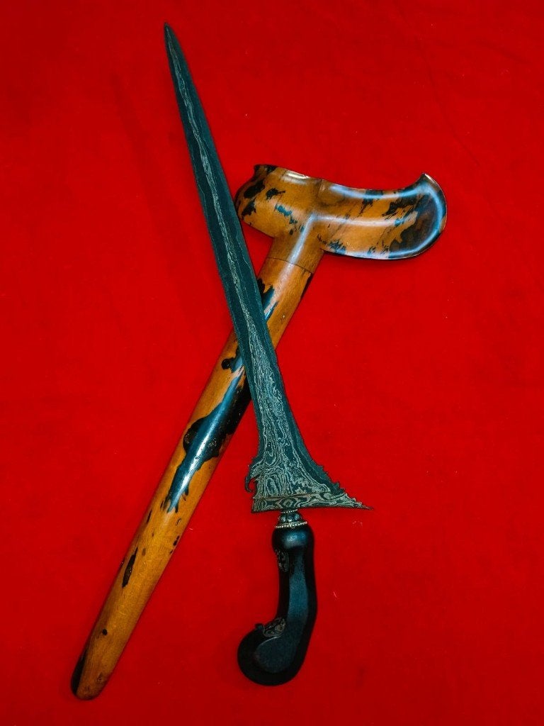 Antieke Keris Mesem Sodo Saler Tunggak Semi Timoho SVG73, Antiek en Kunst, Wapen, Verzenden, Overige materialen, Indonesië