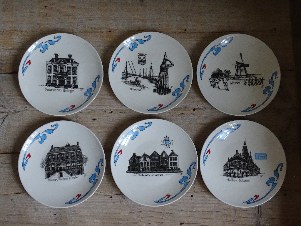 Servies, Jet (by Ter Steege) de Friese Elf Steden, z.g.a.n., Overige typen, Ophalen of Verzenden, Zo goed als nieuw, Overige stijlen