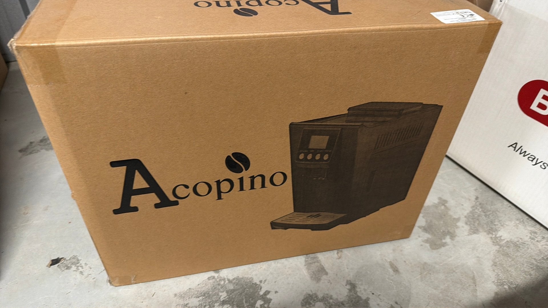 Acopino Koffieautomaat - Nieuw in Doos, 10 kopjes of meer, Koffiemachine, Nieuw, Koffiebonen