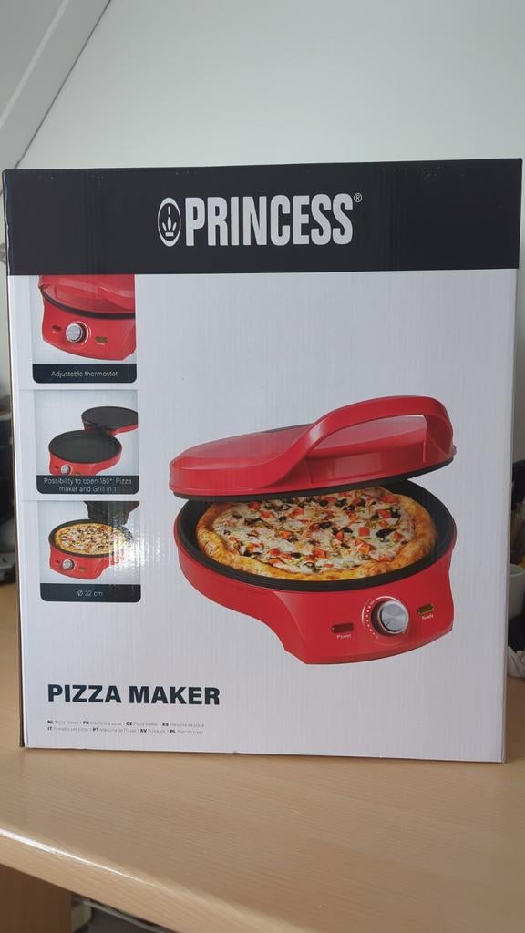 Princess Pizzamaker - Nieuw in doos!, Witgoed en Apparatuur, Ophalen of Verzenden, Nieuw, Tafelgrill