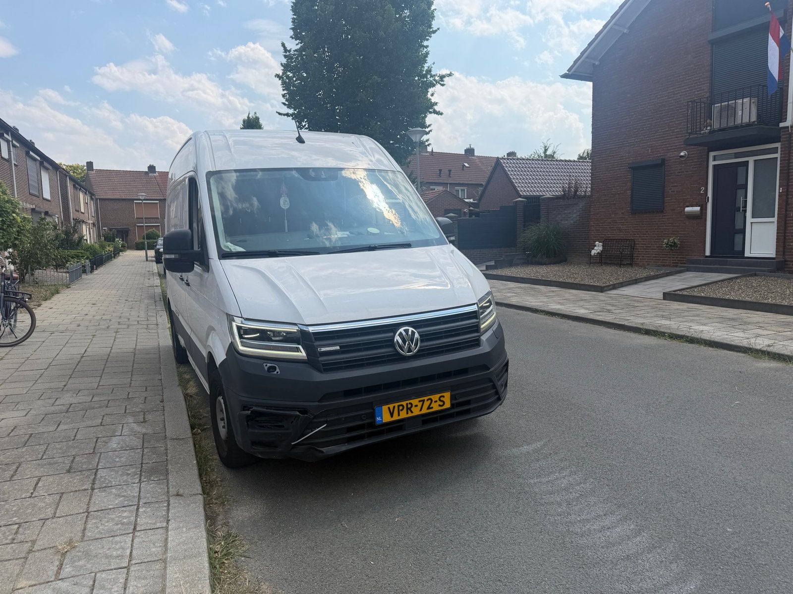 Volkswagen Crafter GB Elektromotor 136pk L3h3 364/3500 FWD, Auto's, Volkswagen, Wit, Grijs, Particulier