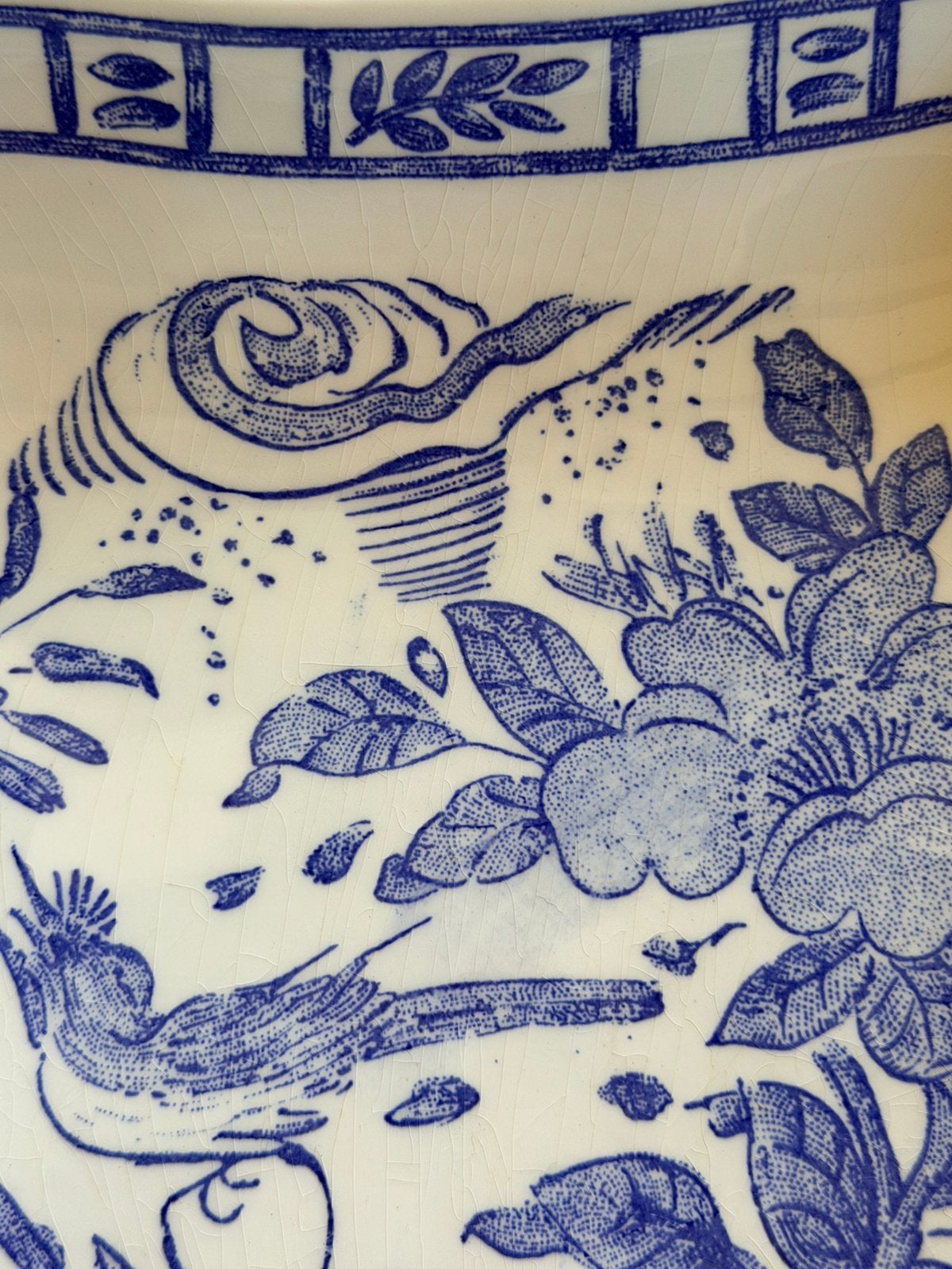 Gien OISEAU BLEU FRUIT vierkante schaal, Huis en Inrichting, Keuken | Servies, Ophalen of Verzenden, Overige stijlen, Schaal of Schalen