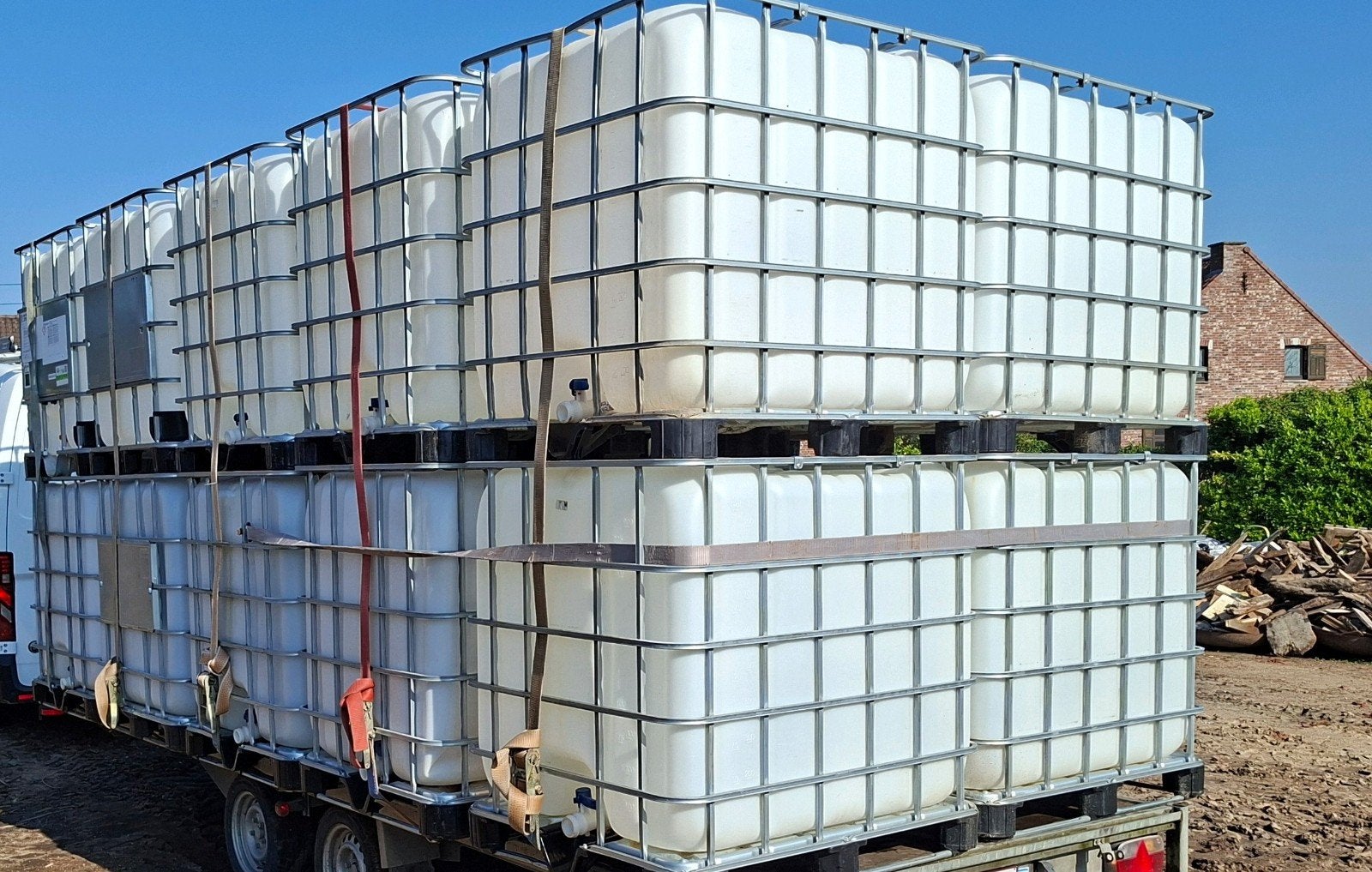 ibc vaten, 150 liter of meer, Ophalen