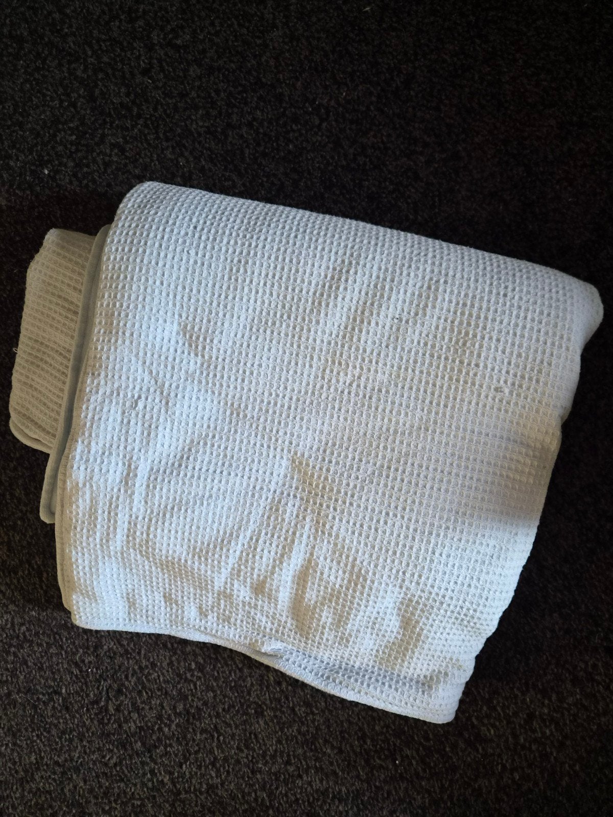 Cottonbaby deken wafelstof lichtblauw, Ophalen, Zo goed als nieuw, Blauw, Deken