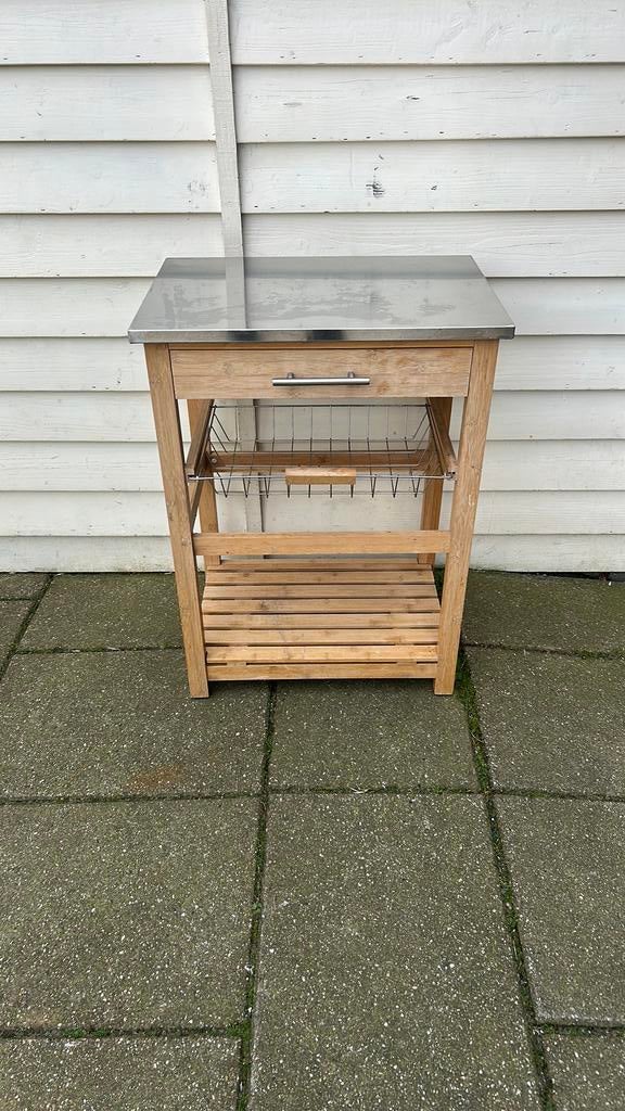 Keukentrolley 58x40x79 cm, Ophalen, 50 tot 100 cm, Zo goed als nieuw, Minder dan 100 cm