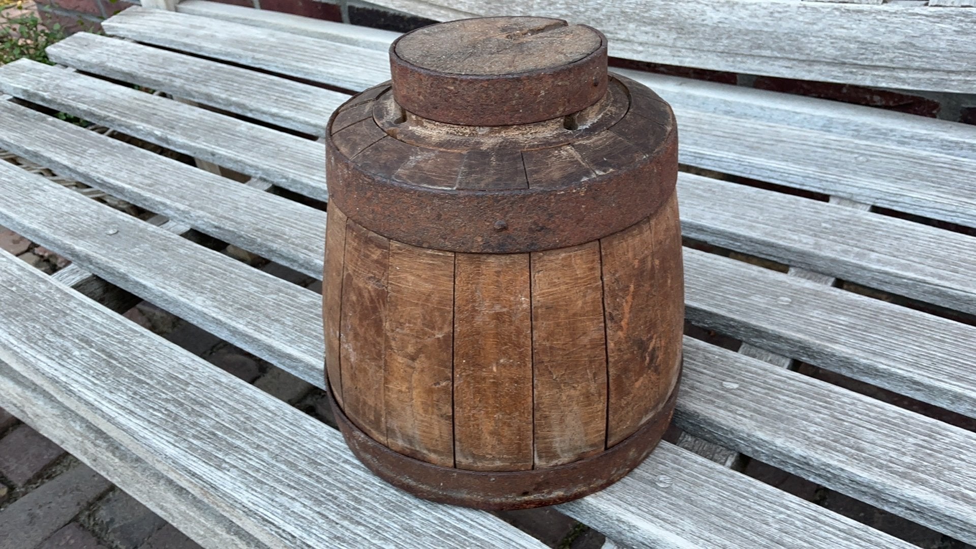 Antieke kuip /kaaston, Ophalen