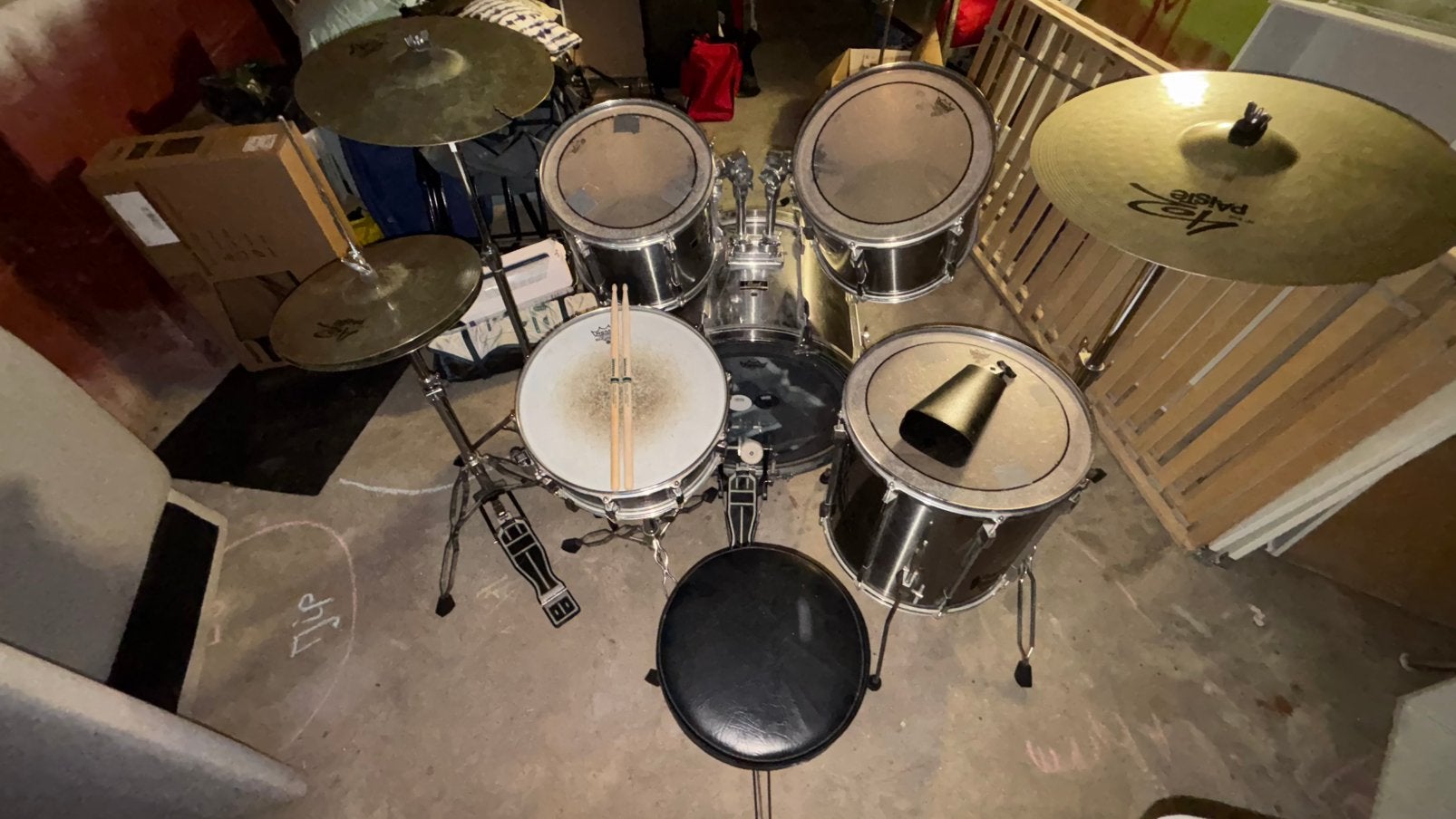 Compleet Pearl Drumstel, Ophalen, Gebruikt, Pearl