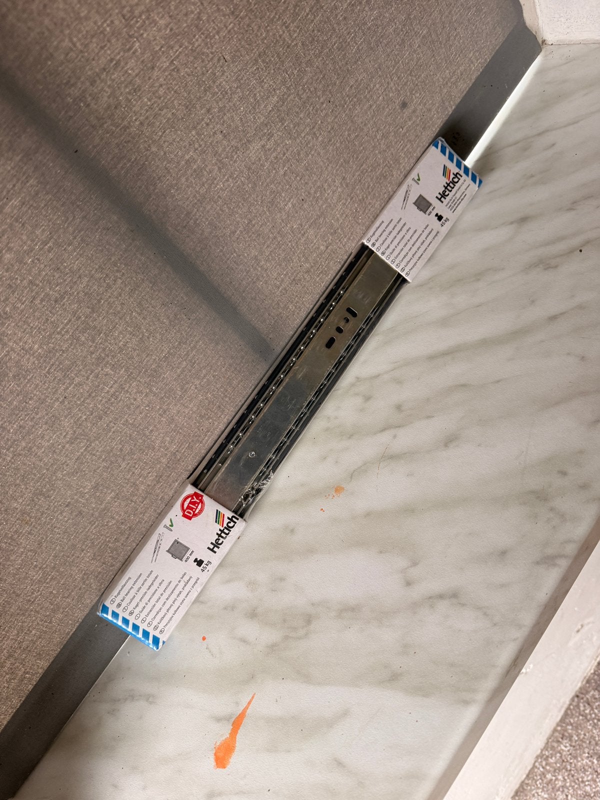 Hettich ladegeleider, Doe-het-zelf en Verbouw, IJzerwaren en Bevestigingsmiddelen, Ophalen of Verzenden, Nieuw, 250 mm of meer