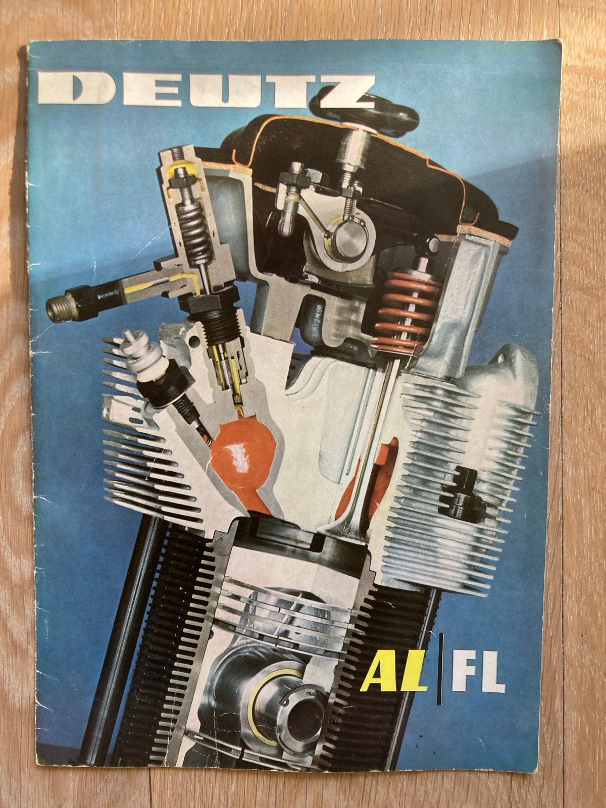 Deutz AL FL Luchtgekoeld Motor Folder - Zeldzaam, Ophalen of Verzenden, Zo goed als nieuw, Folder