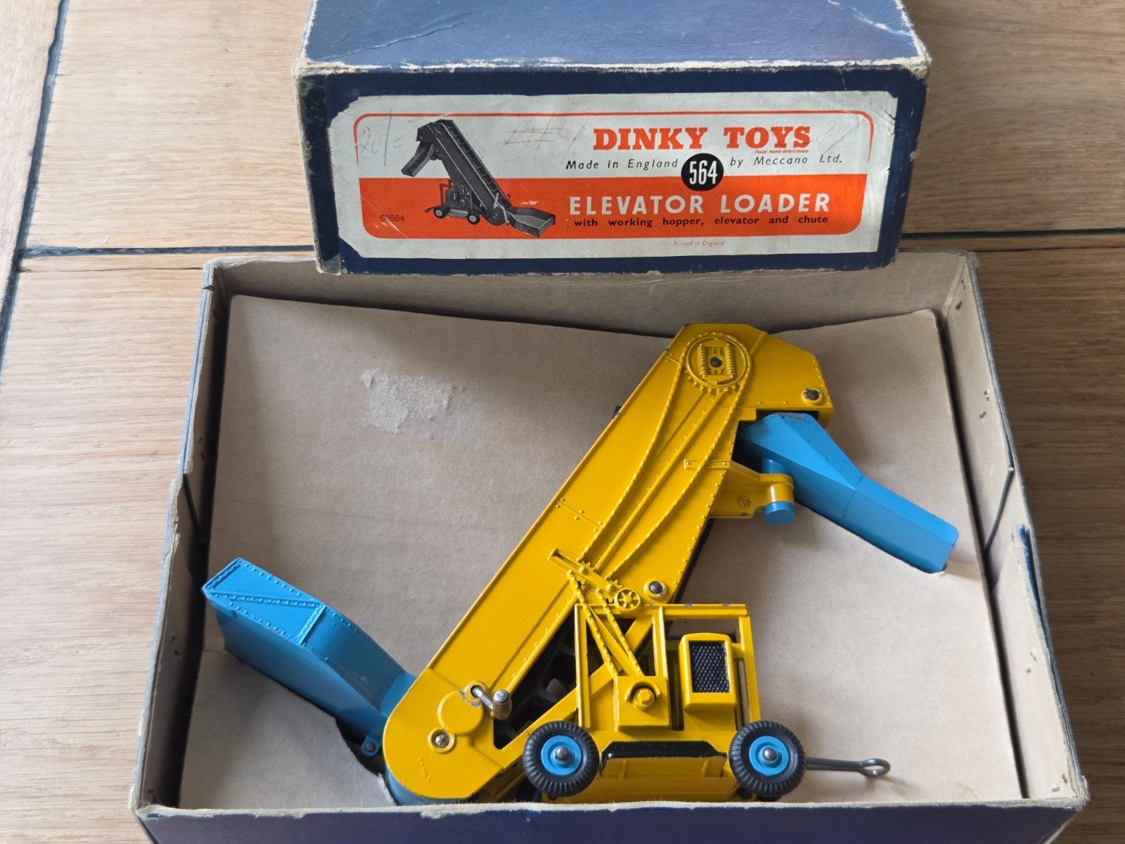Oude Dinky Toys Elevator Loader 564 met doos modelauto, Gebruikt, Auto, Dinky Toys, Ophalen of Verzenden