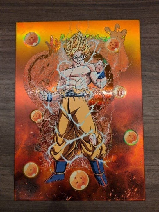 Displate Limited Edition Dragon Ball Z Son Goku, 50 – 75, Oorspronkelijke maker, Ophalen of Verzenden, 50 tot 75 cm