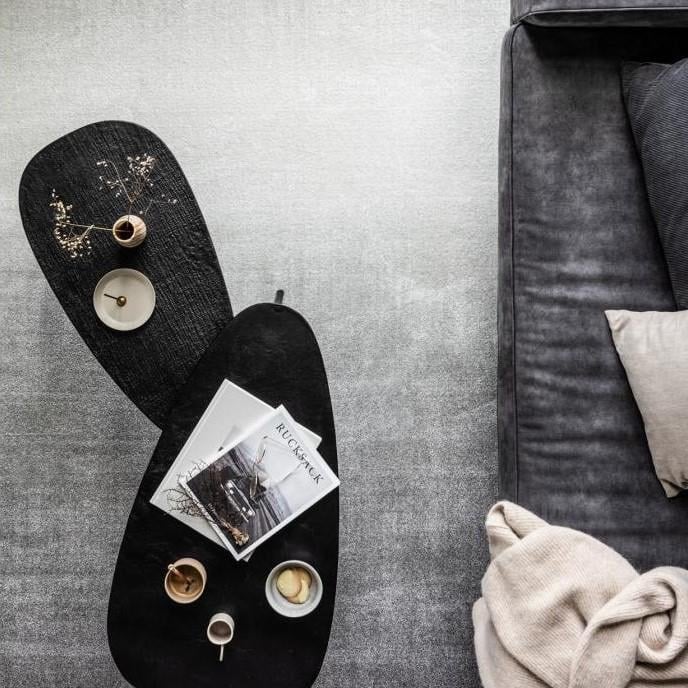WOOOD Triangle Bijzettafel Set van 2, metaal Zwart, Huis en Inrichting, Tafels | Salontafels, 50 tot 100 cm, Overige materialen
