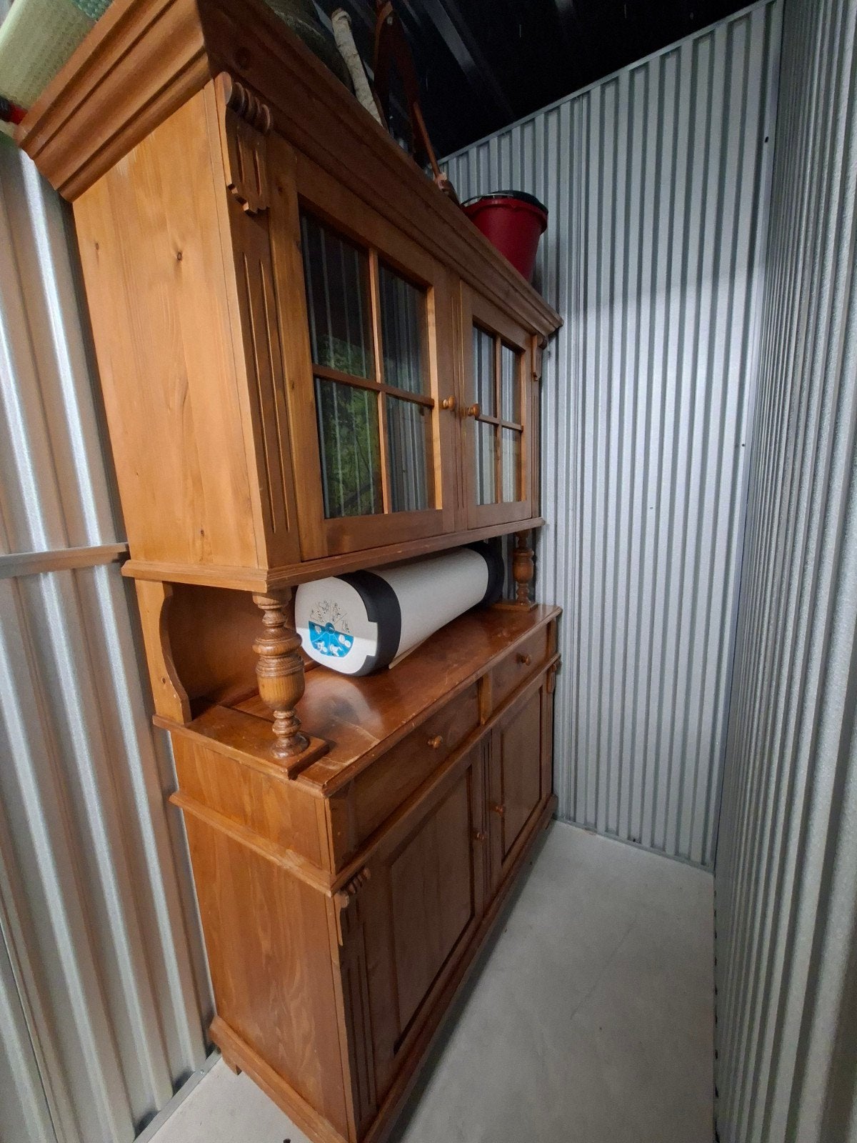 Grenen buffetkast 2-delig, Huis en Inrichting, Kasten | Buffetkasten, Ophalen, Gebruikt, 100 tot 150 cm, 25 tot 50 cm
