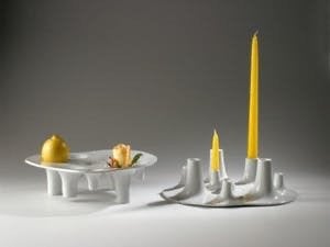 Fruit & Fire Kaarsen en Fruit Plateau, Overige materialen, Gebruikt, Wit, Ophalen of Verzenden