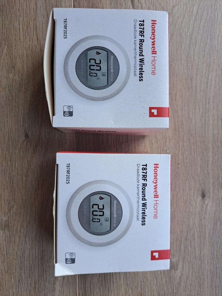 Honeywell T87RF Round Wireless Draadloze Kamerthermostaat, Ophalen of Verzenden, Slimme thermostaat, Nieuw
