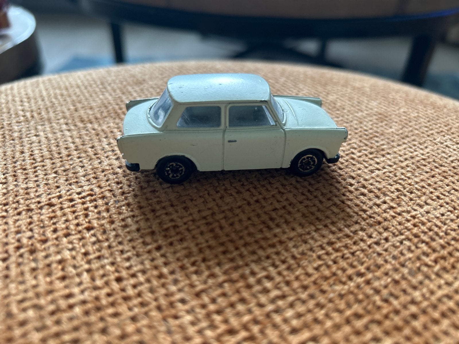 Vintage modelauto Trabant - Wit, Ophalen of Verzenden, Gebruikt, Overige typen