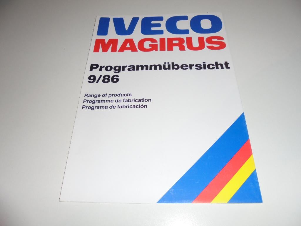 brochure Iveco Magirus hulpverleningsvoertuigen  1987, Boeken, Ophalen of Verzenden, Nieuw, Overige merken
