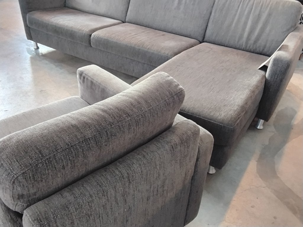Montel hoekbank met fauteuil voor 275=. Second Life Wolvega, Ophalen, 250 tot 300 cm, Hoekbank, Zo goed als nieuw