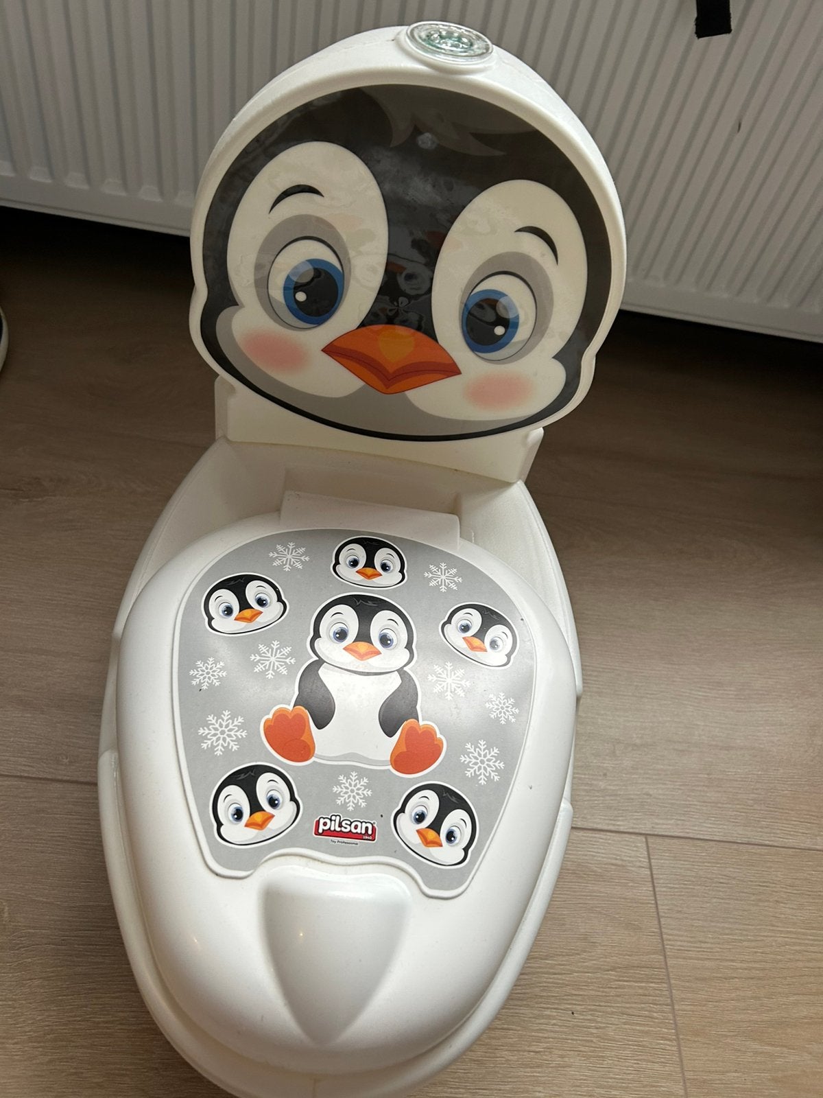 Pilsan Pinguin Educatief Plaspotje, kleine oefen wc, Ophalen of Verzenden, Zo goed als nieuw