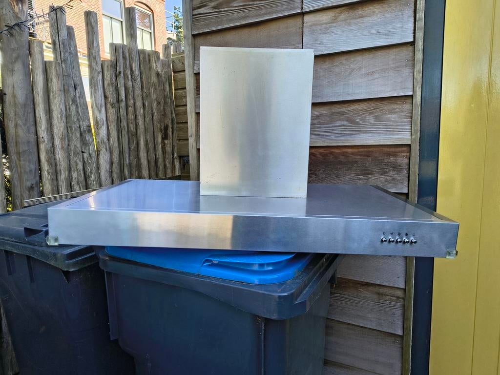 Afzuigkap B90 x D50, Ophalen, Gebruikt, Inbouw, Wandschouwkap