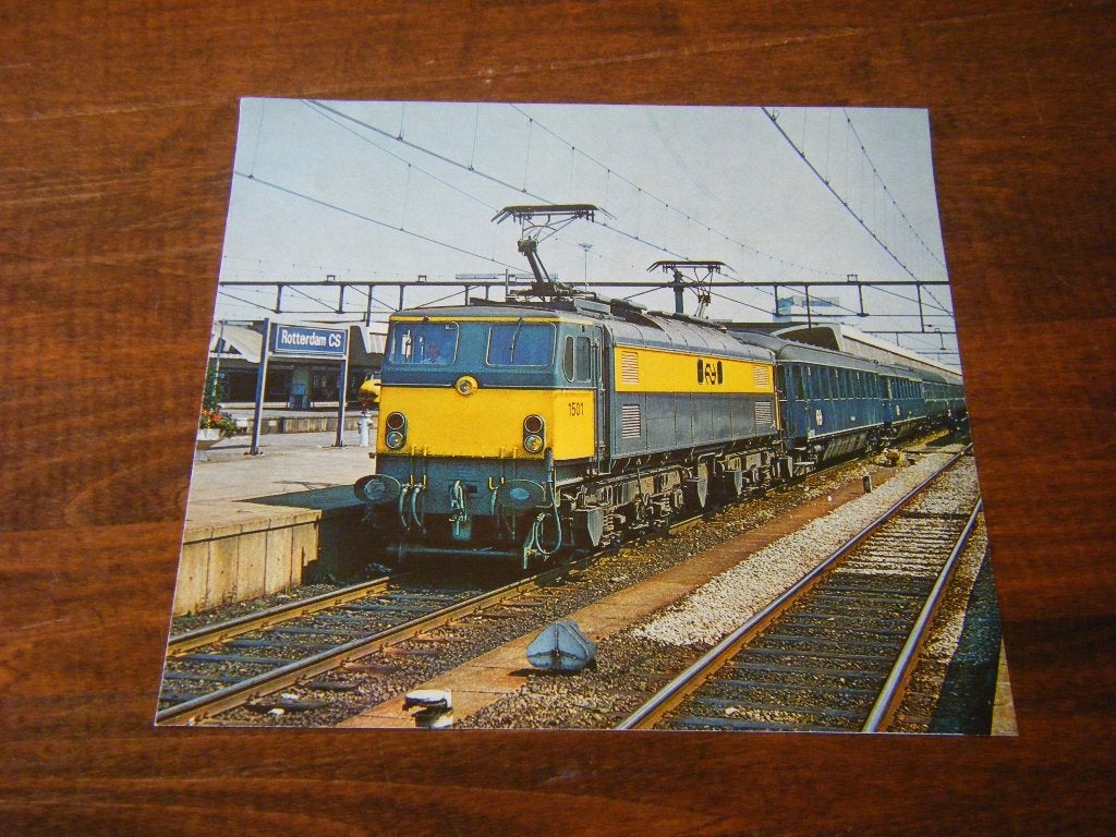 O43 - Trein NS - Locomotief 1501 - Mooi, Verzamelen, Ophalen of Verzenden, Trein, Kaart of Prent