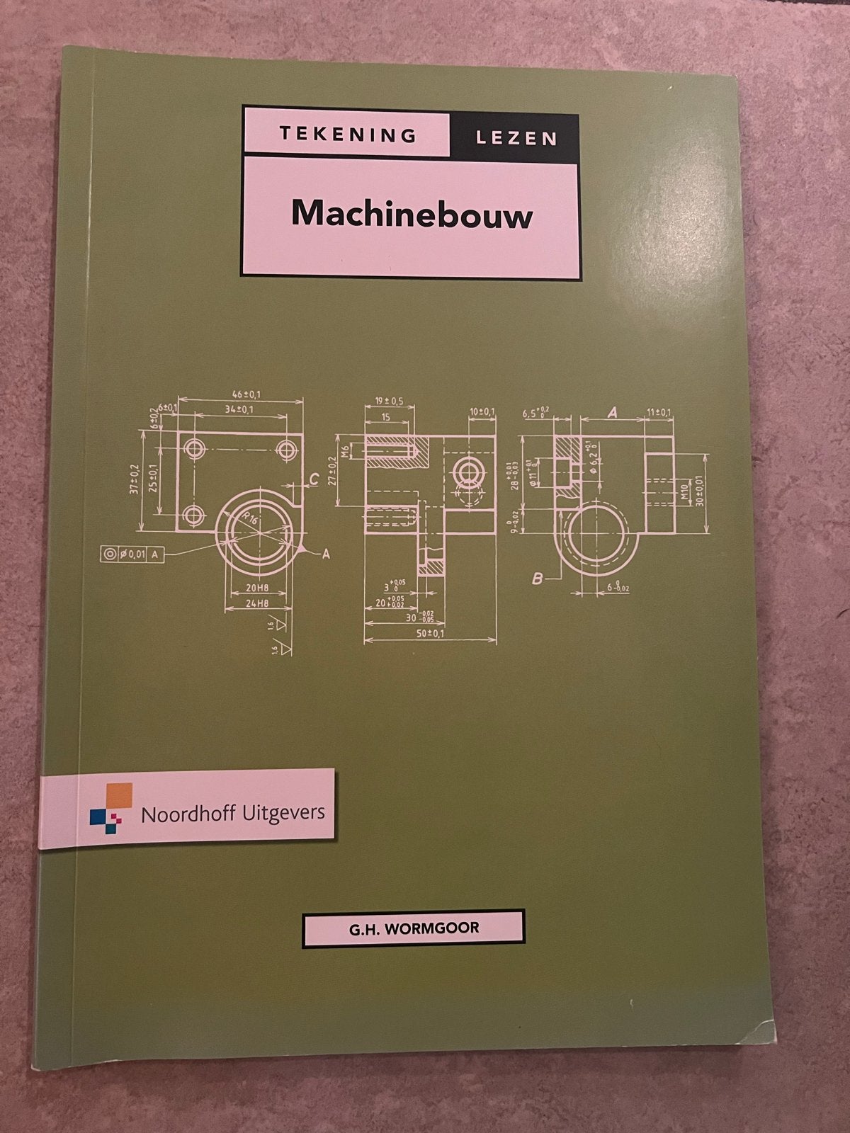 Tekening Lezen Machinebouw - G.H. Wormgoor, Ophalen of Verzenden, Gelezen, Werktuigbouwkunde