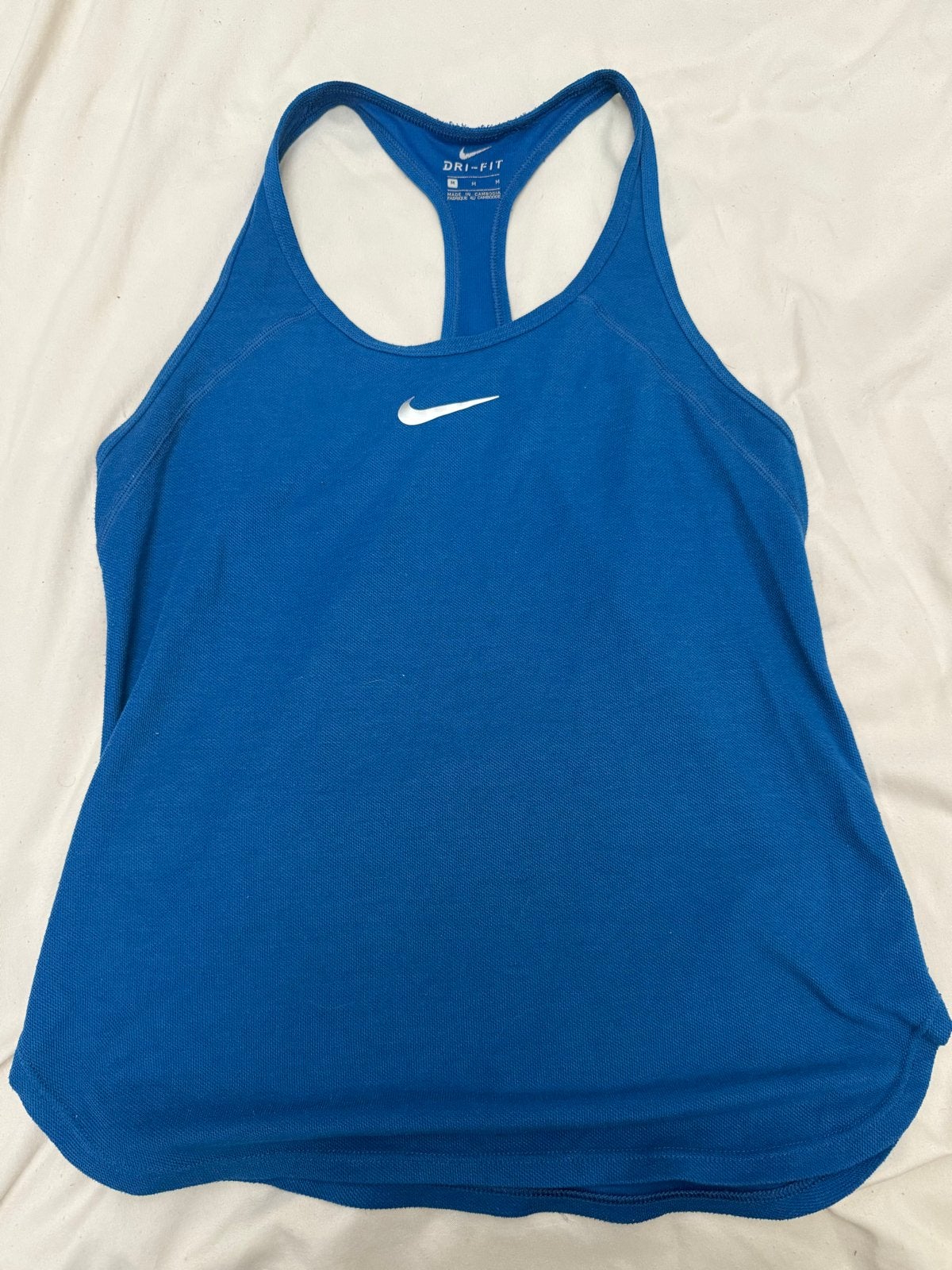 Nike Dri-FIT tennis Sporttop Blauw Maat M, Maat 38/40 (M), Blauw, Ophalen of Verzenden, Fitness of Aerobics