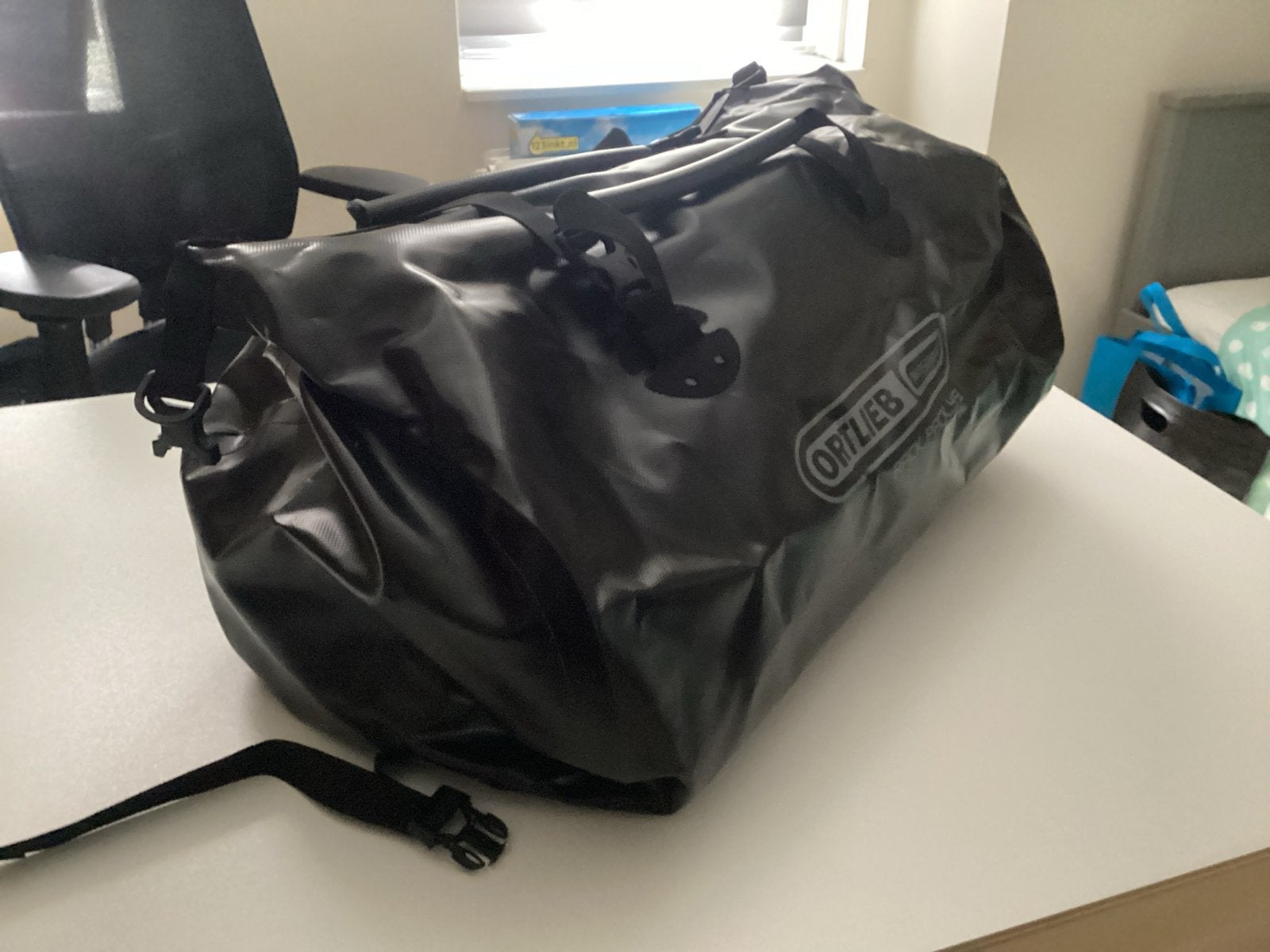 Ortlieb Rack-Pack 49L Waterdichte Reistas Zwart, Fietsen en Brommers, Fietsaccessoires | Fietstassen, Ophalen of Verzenden, Zo goed als nieuw