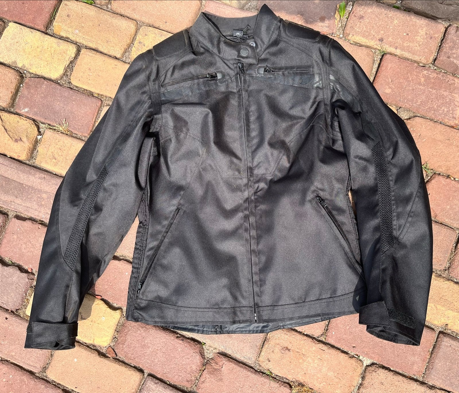 TRV Motorjas Textiel Zwart Maat M, Motoren, Ophalen of Verzenden, Tweedehands, Dames, Jas | textiel