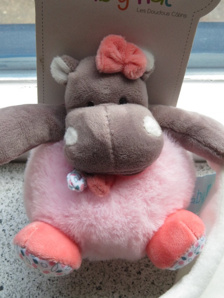 Nijlpaard nijlpaardje met knuffeldoekje merk Baby Nat, Overige typen, Nieuw, Ophalen of Verzenden, Wasbaar