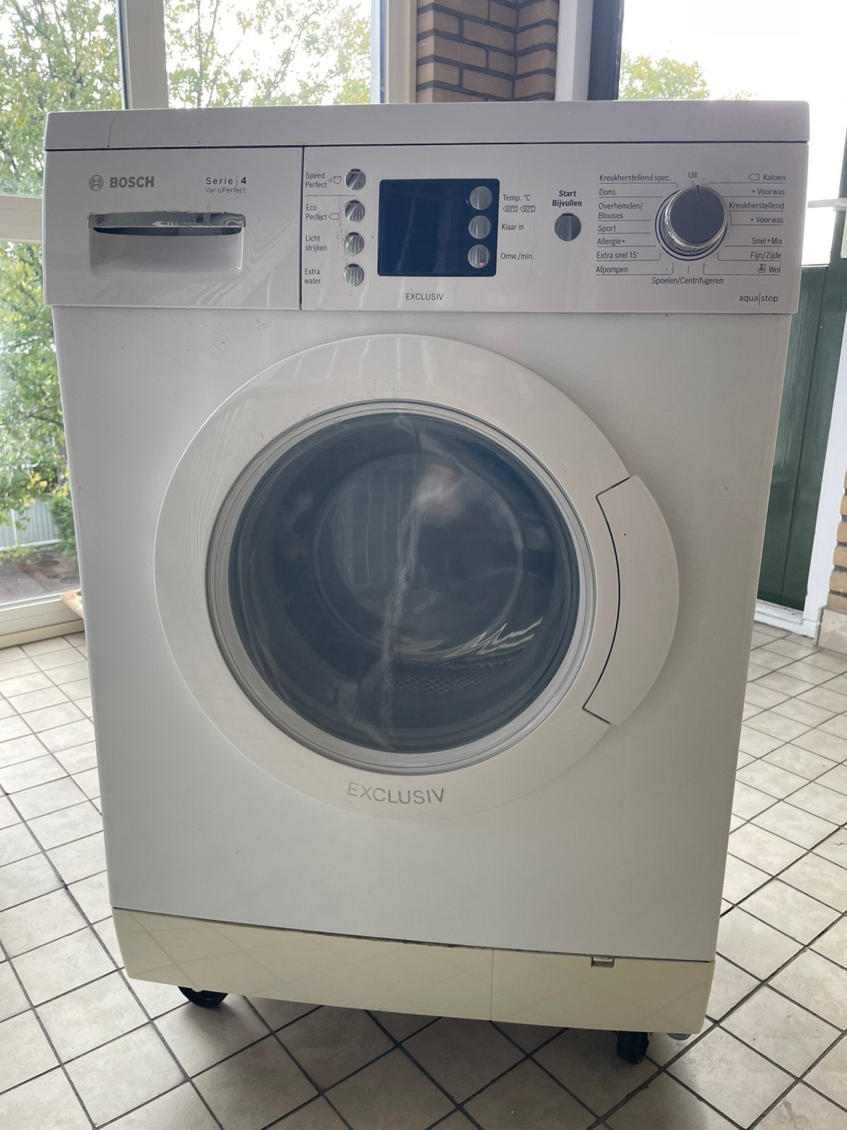 Bosch wasmachine, Ophalen of Verzenden, Zo goed als nieuw, Condens, 85 tot 90 cm