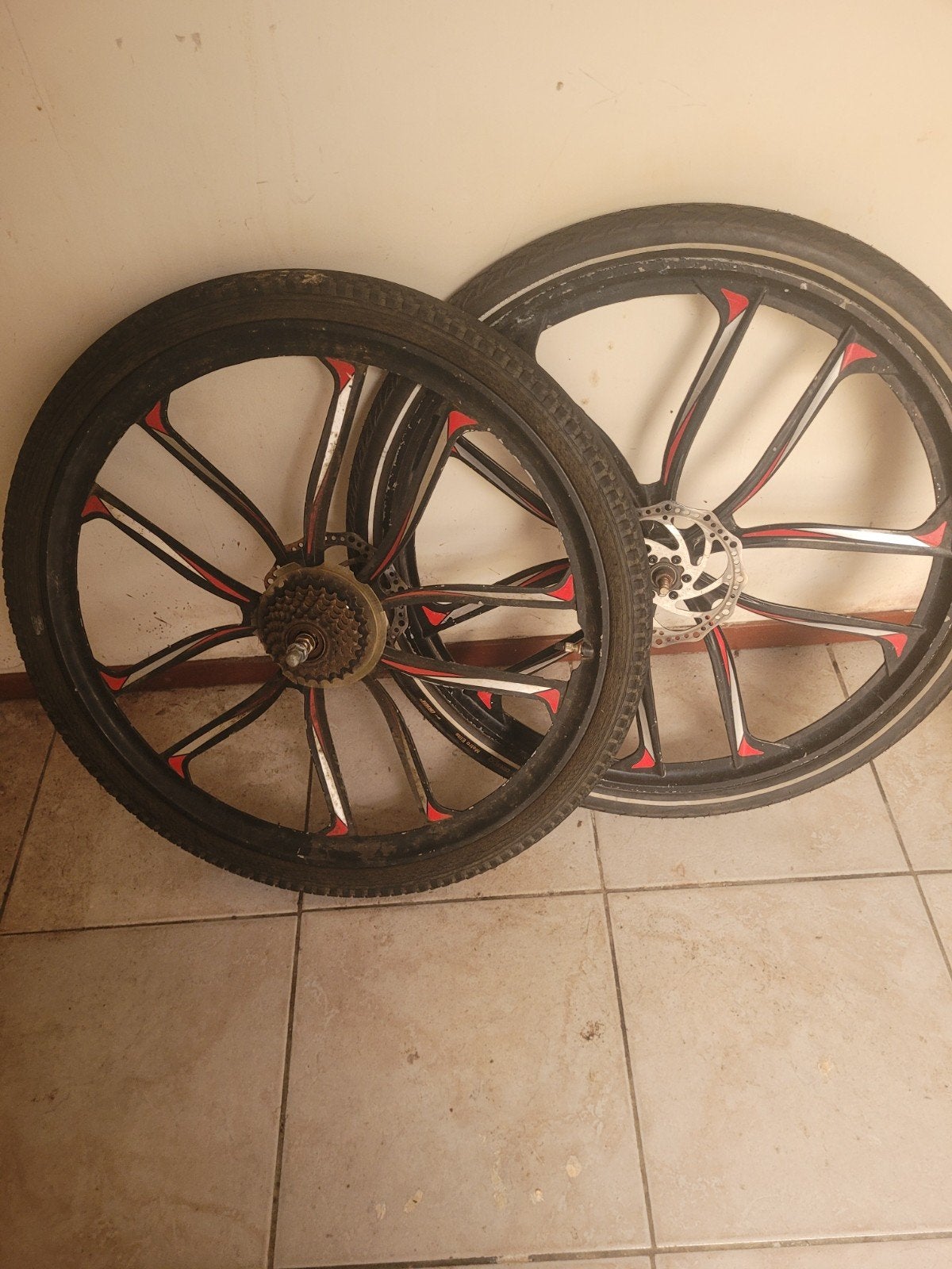 26 inch fietswielen met schijfremmen, Mountainbike, Gebruikt, Aluminium, Ophalen
