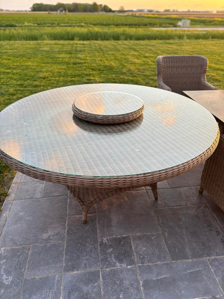 4 Seasons Outdoor tuintafel met glasplaat, Ophalen of Verzenden, Zo goed als nieuw