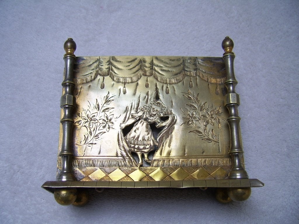 oud brievenstander koperen brievenhouder, Ophalen of Verzenden, Koper