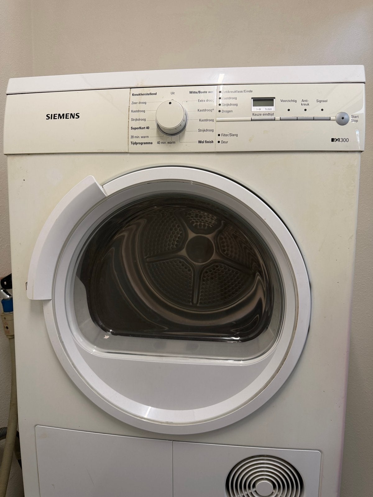 Siemens WTXL1300 Condensdroger - Wit, Ophalen, 6 tot 8 kg, Gebruikt, Voorlader