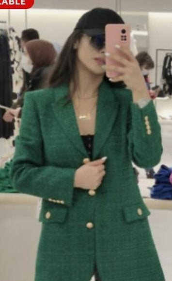 Zara getextureerde blazer met knopen, Kleding | Dames, Nieuw, Ophalen of Verzenden, Jasje, Maat 36 (S)