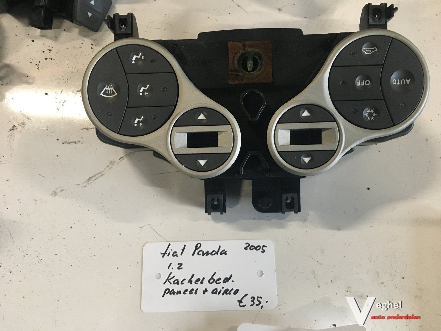 Fiat Panda 1.2 2005  Kachelbedieningspaneel met airco, Auto-onderdelen, Dashboard en Schakelaars, Gebruikt, -, -, Ophalen of Verzenden