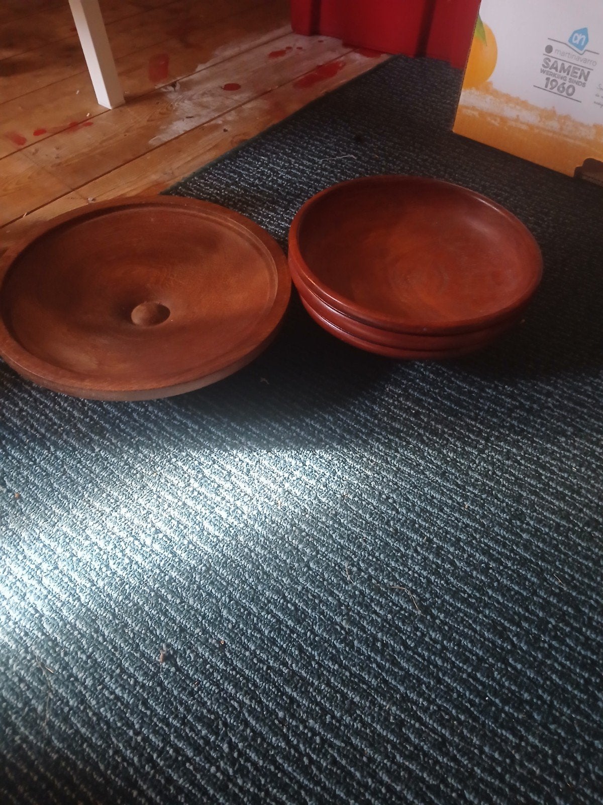 houten deco kommen, Ophalen, Rond, Hout