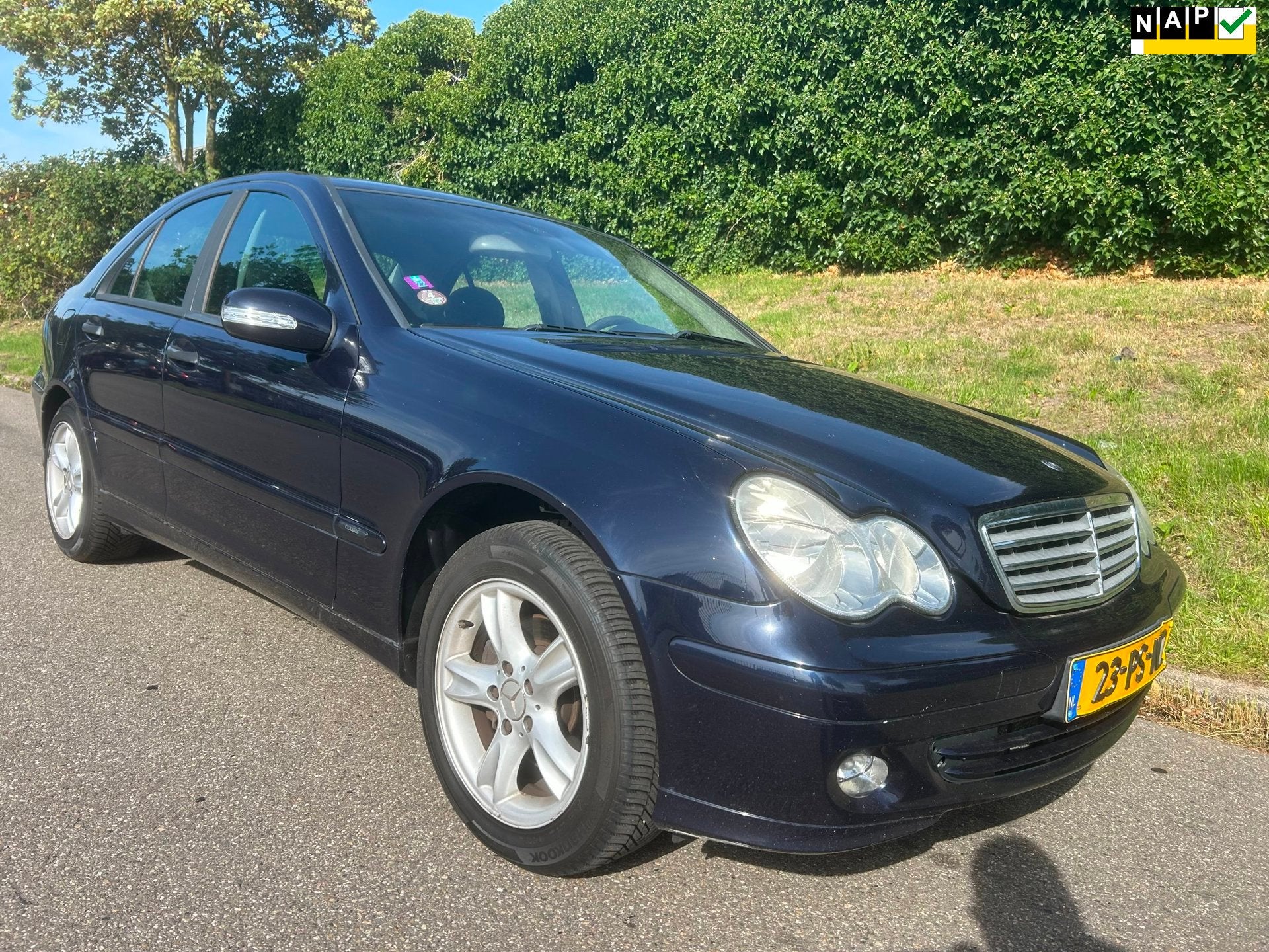 Mercedes-Benz C-klasse 200 CDI Classic - Nette auto! nagenoe, Auto's, Achterwielaandrijving, Gebruikt, 4 cilinders, Blauw