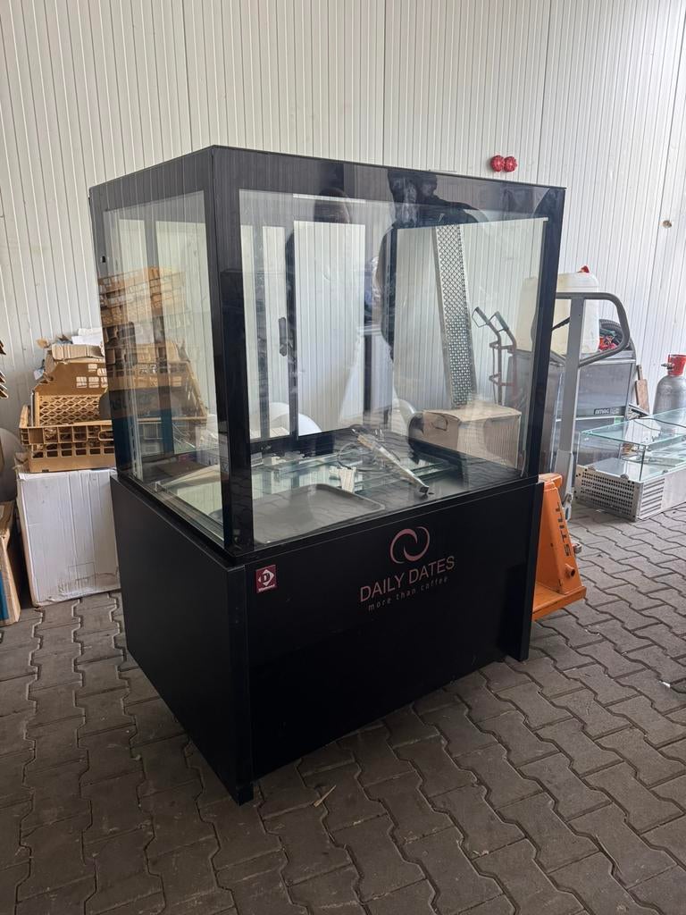 Diamond koelvitrine CB10V–4zijdig glasdisplay horeca vitrine, Ophalen