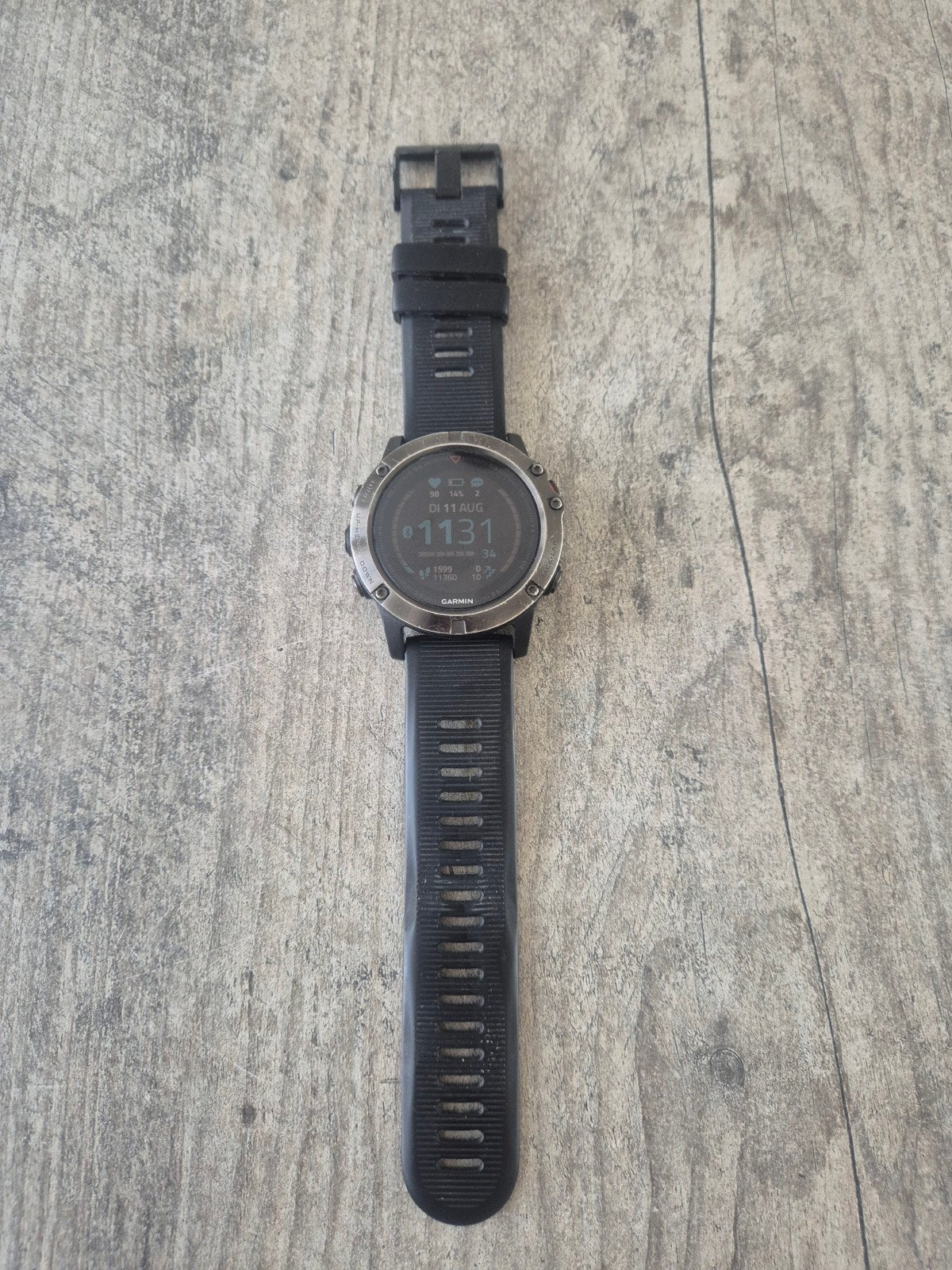Garmin Fenix 5X 51mm met oplaadkabel, Gebruikt, Ophalen of Verzenden, Waterdicht, Hoogte