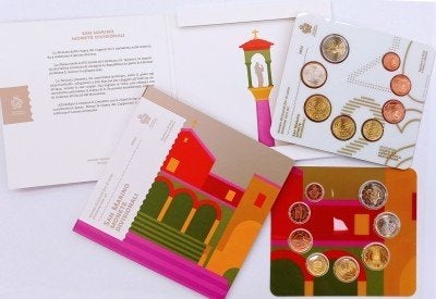 BU set San Marino 2022 Blister - 1 cent tm 2 euro, Postzegels en Munten, Ophalen of Verzenden, San Marino, Overige waardes, Setje